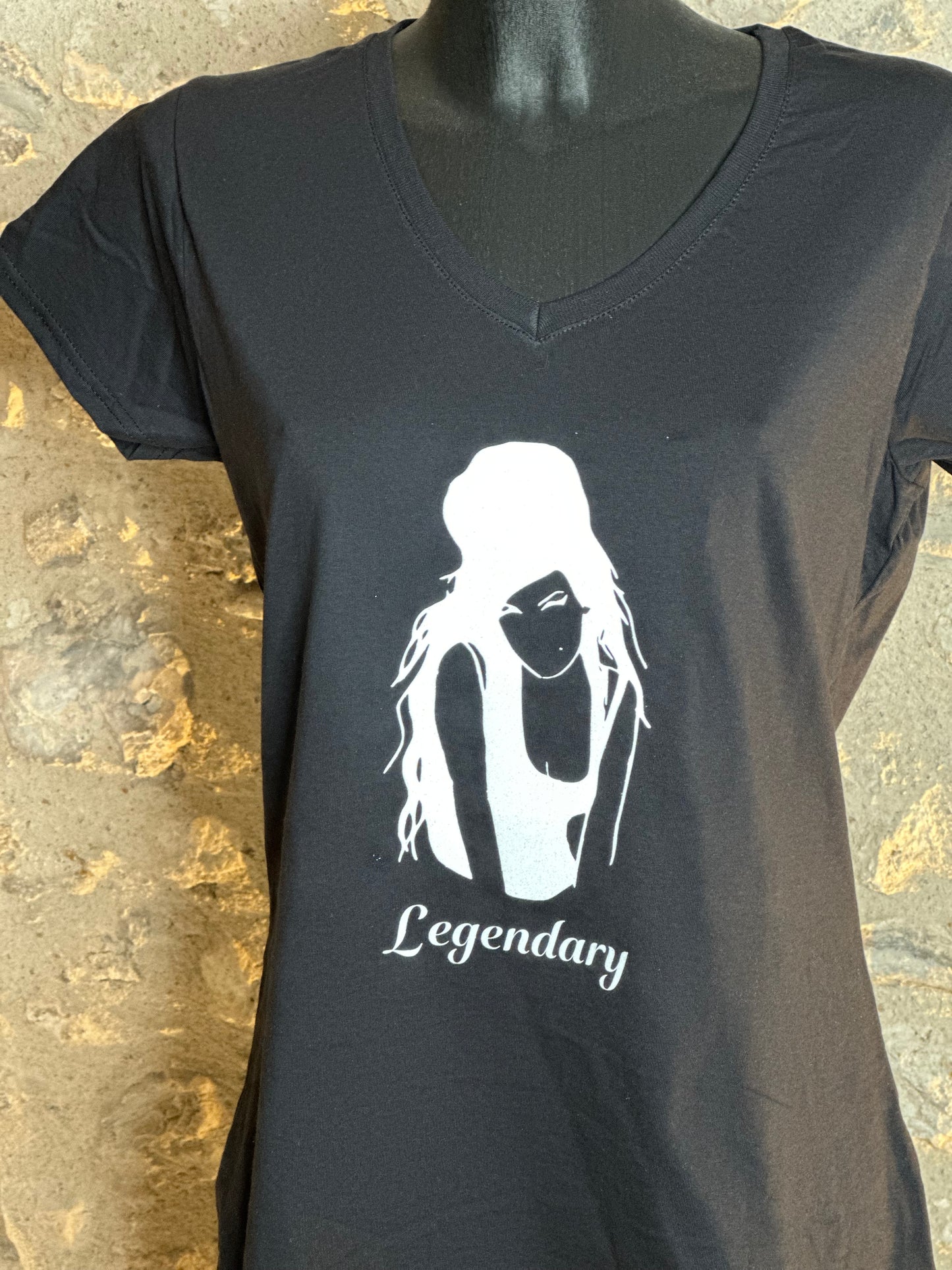 T-shirt femme -Amy Wiinehouse Legendary-Effet glitter